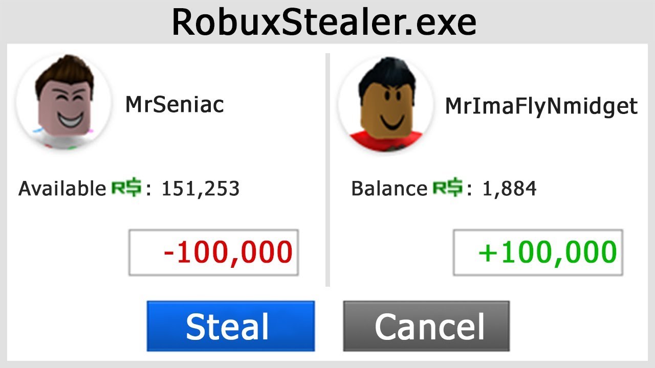 STEALING Lots of Robux in Roblox!! - 