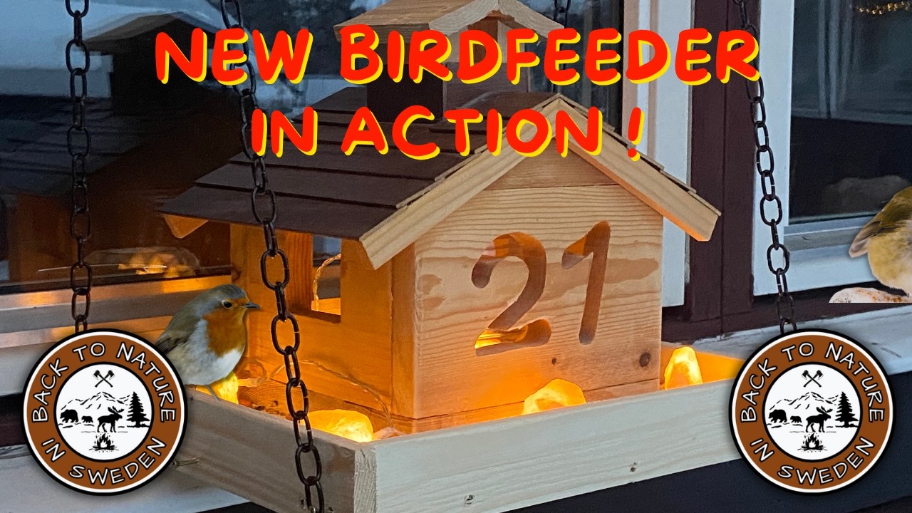 I built a Window Bird-Feeder with house number sign!