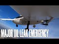 Major Oil Leak Emergency 5 miles from the Airport! - Can I make it back?