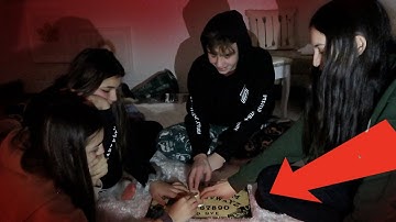 we tried playing  a ouija board for the first time and this happened