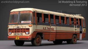 3d Modeling & Texturing demoreel 2012 by Arun kishor