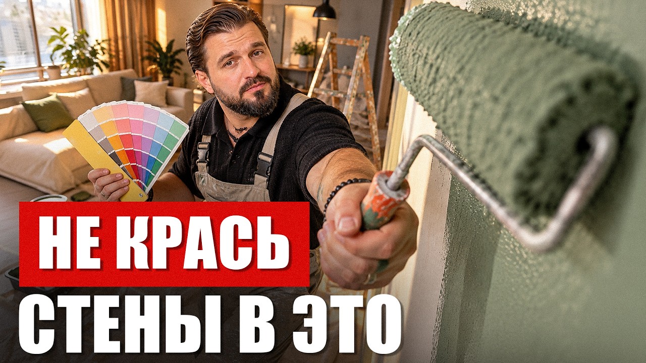 НЕПРАВИЛЬНЫЙ цвет стен портит ВСЮ КВАРТИРУ! Как выбират… — Transcript