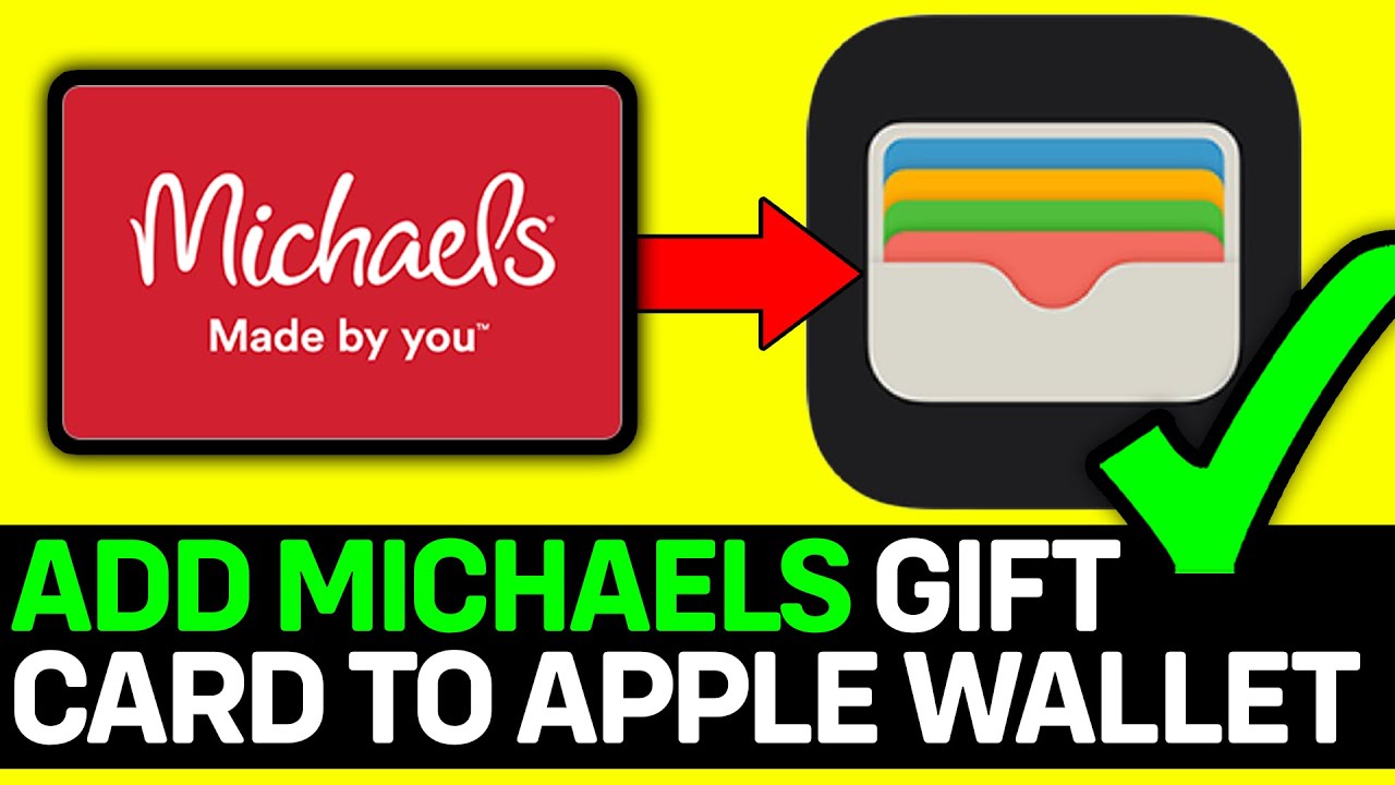 How To Add Michaels Gift Card To Apple Wallet - YouTube