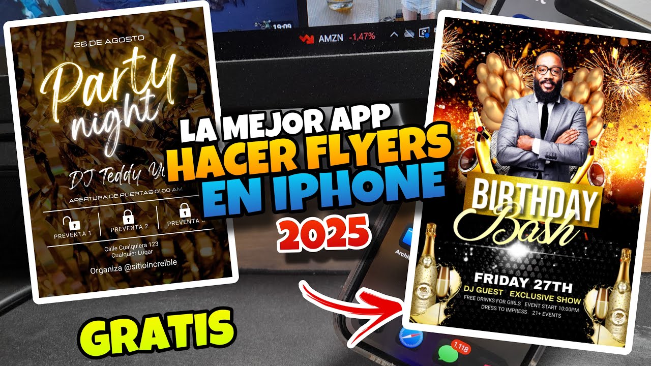 👉 La Mejor APP para HACER FLYERS en IPHONE [2025] GRATIS y RAPIDO ¿con ...