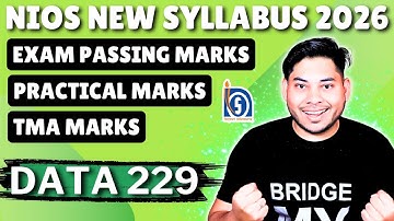 🔥 Data Entry 229 – NIOS 10th New Syllabus 2026 | Full Units + Practical Marks + Theory Pattern + TMA