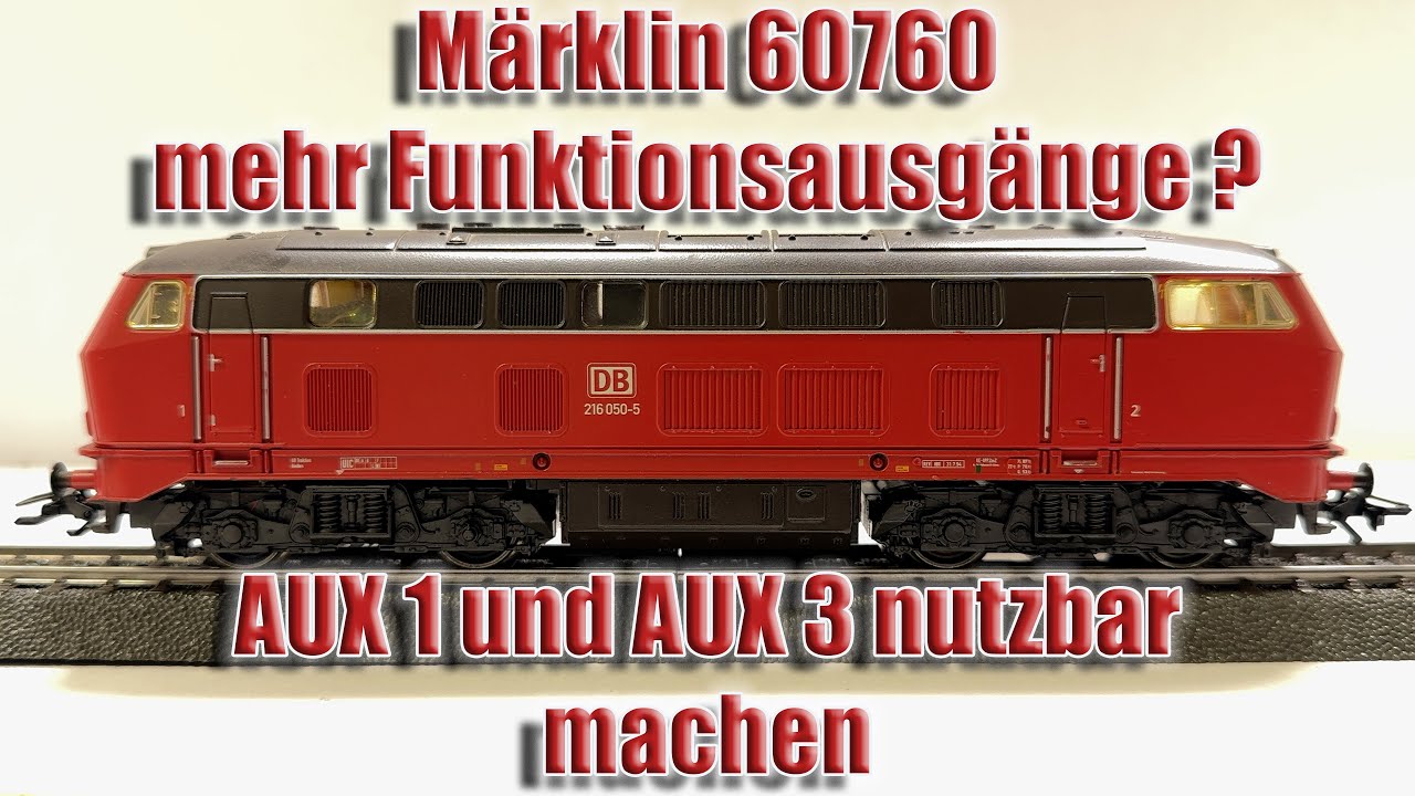 Märklin 60760, zwei weitere Funktionsausgänge aktivieren