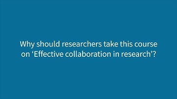 Collaboration has become essential for researchers — via Nature Masterclasses