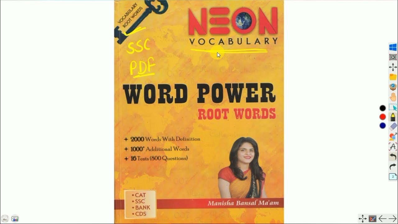 Word Power Root Words By Manisha Bansal Ma am Book YouTube word-power-root-words-by-manisha-bansal-ma-am-book-youtube
