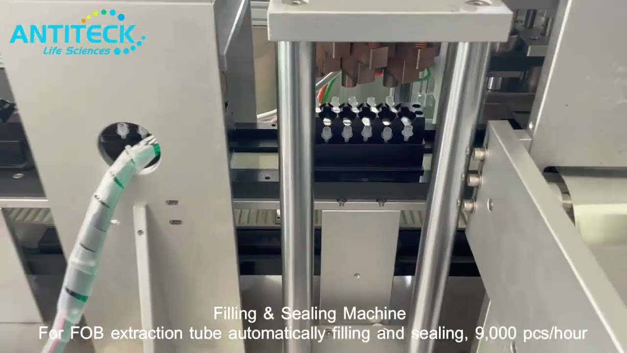 Filling And Sealing Machine For Extraction Tube Manufacturing - Rapid Test Buffer Manufacturing