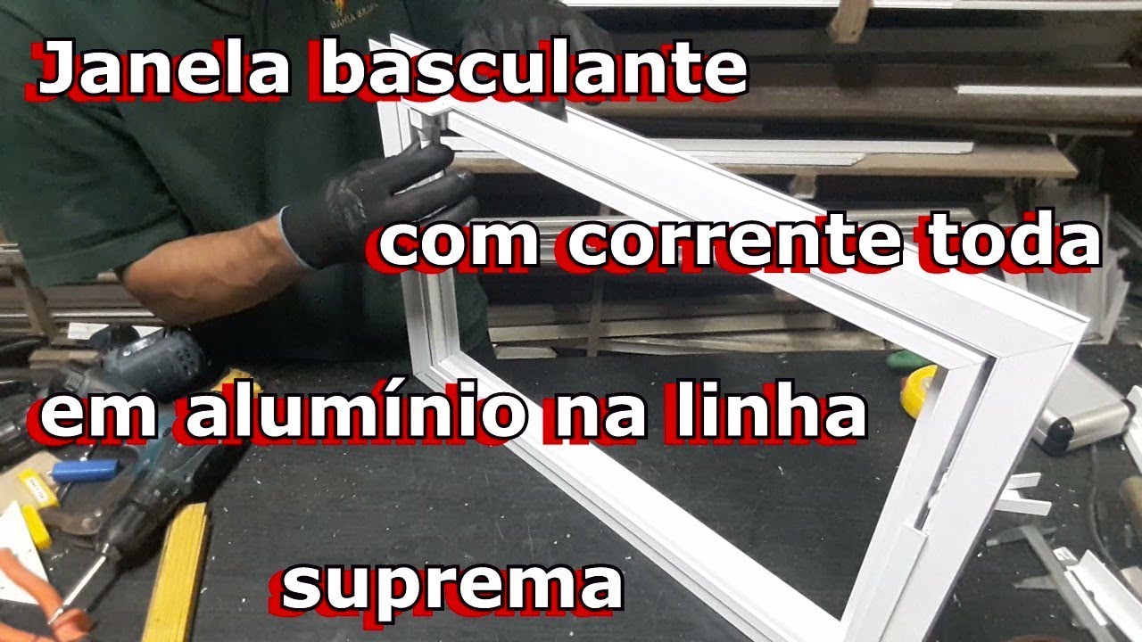 janela basculante em aluminio linha suprema