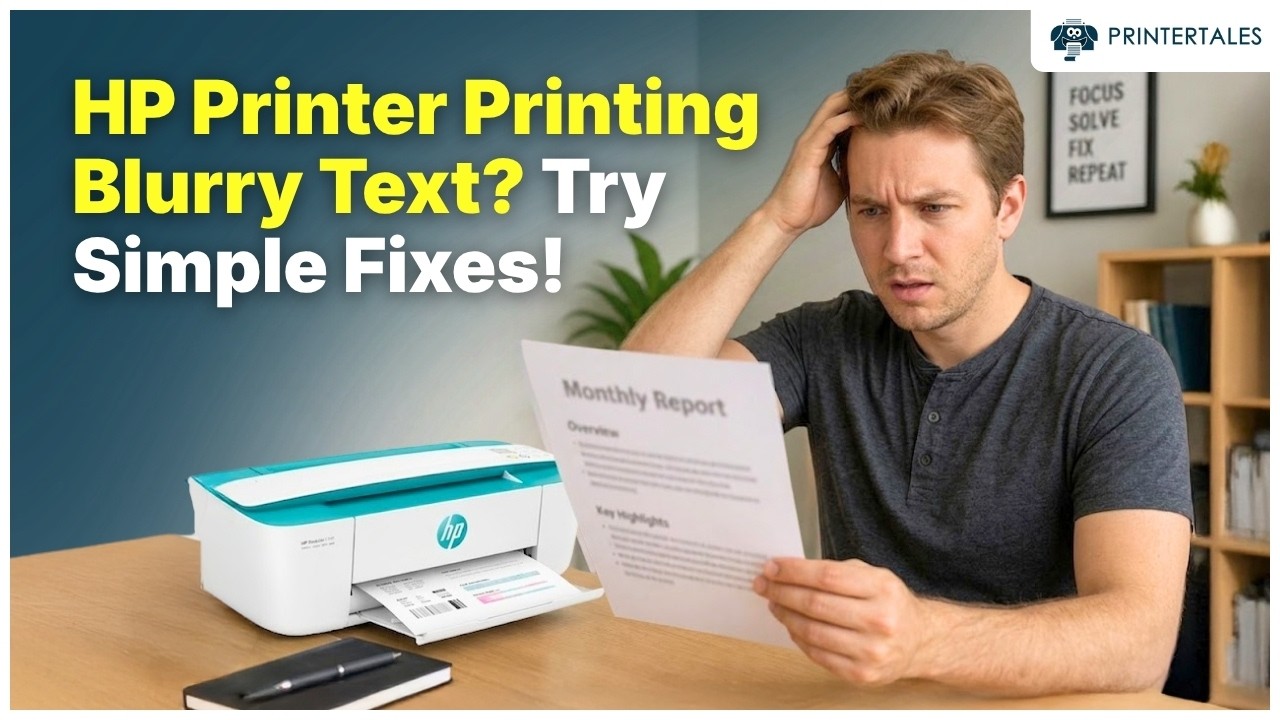 HP Printer Printing Blurry Text – Simple Fixes | Printer Tales - YouTube