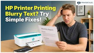 HP Printer Printing Blurry Text – Simple Fixes | Printer Tales