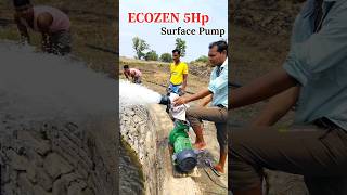 📍Ecozen 5hp Surface Pump Repairing & Performance #ecozen #solarpanel #farming #shorts #solarsystem
