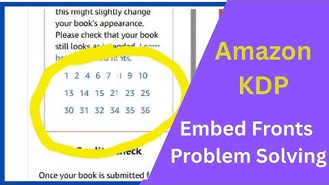 Embedding Fronts Issue Fixing for PDF Files | Amazon KDP Bangla Tutorial #onlinefact