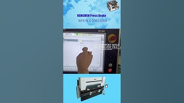 RONGWIN shows you the process of importing DXF files into the WF67K-C 220T press brake DA66T system