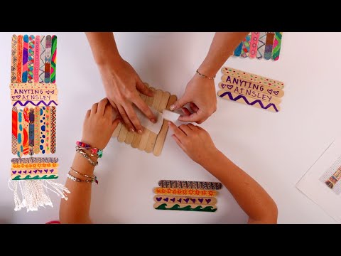 KID DIY CRAFT: Popsicle Stick Wall Hanging