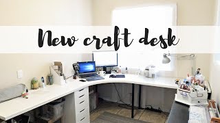 Expand for more information ----- I share my new craft desk from Ikea. I love having so much space to create! A full craft room tour 