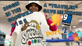 DIGGIN IN THE GOODWILL BINS HAS CHANGED MY LIFE‼️😛 THIS “Traveler” Did WHAT⁉️🫶🏽 #part2 #thrifthaul  Wealth