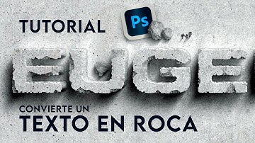 Como hacer un texto estilo roca realista con Photoshop