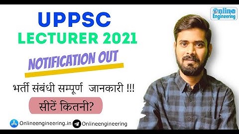 UPPSC Polytechnic Lecturer 2021 Recruitment| Vacancy Details |