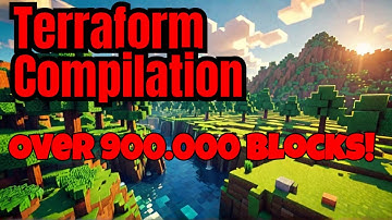 Terraform Timelapse Compilation #18 (Over 944.000 Blocks) / #minecraft