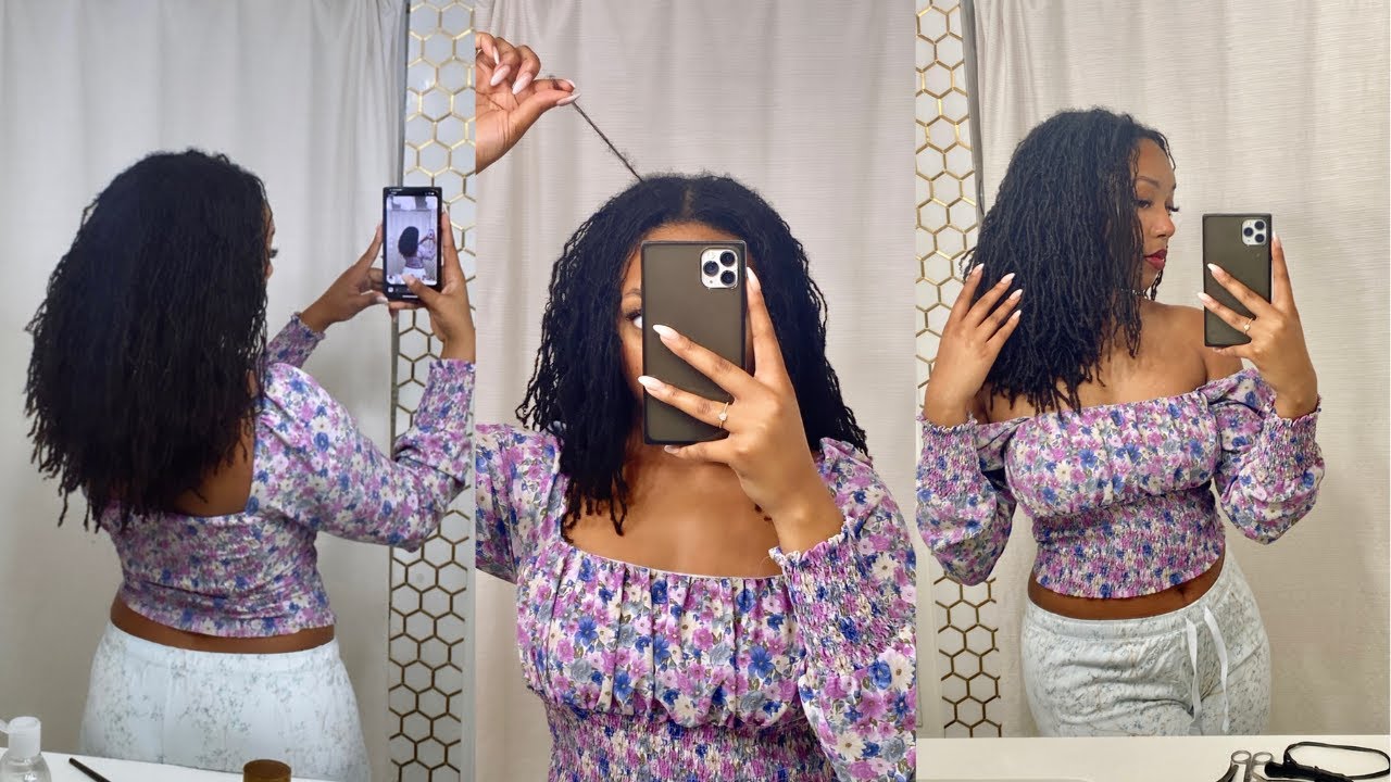 Как я готовлю свои MICROLOCS к визиту к врачу | Самодельные двухжильные скручивания Microlocs