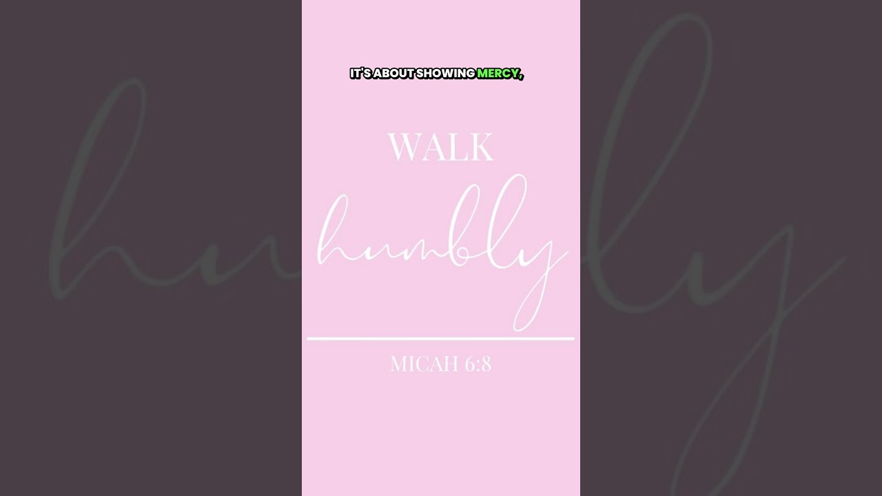 Micah 6:8 | God, what do you want from me?