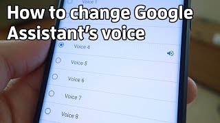 How to change Google Assistant's voice