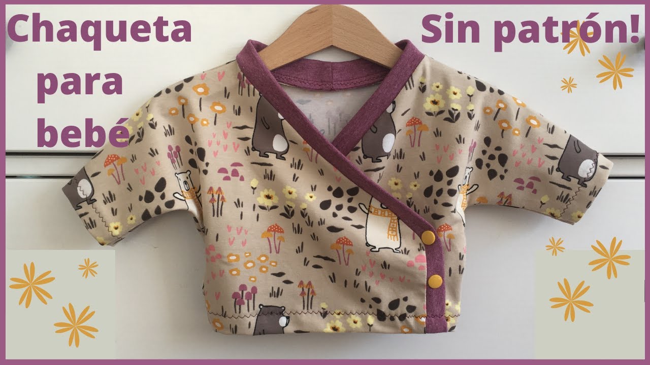 Chaqueta para / SIN PATRON / costura fácil/ Wickeljacke für babys ohne Schnittmuster nähen - YouTube