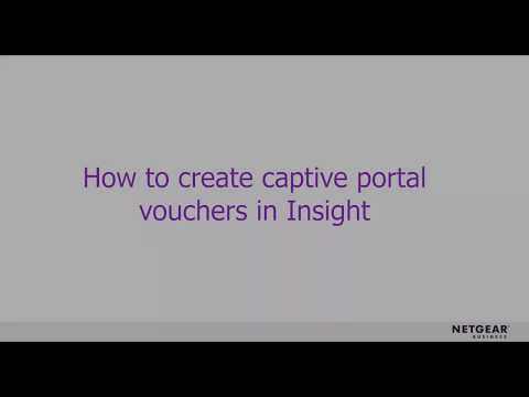 How to Create Captive Portal Vouchers in NETGEAR Insight Pro | Business