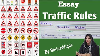 Traffic Rules | 10 Lines Essay Traffic Rules | Easy English Essay On Traffic Rules |