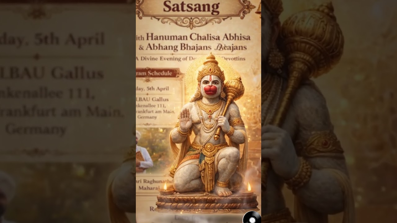 Satsang with Hanuman Chalisa in Frankfurt. Indians in Frankfurt