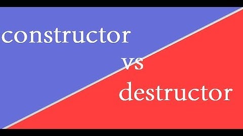 constructor and destructor  - Object-Oriented Programming in php