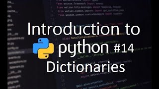 Introduction to Python #14 Dictionaries Profile