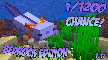 How to Spawn Blue Axolotl in Minecraft Bedrock Edition