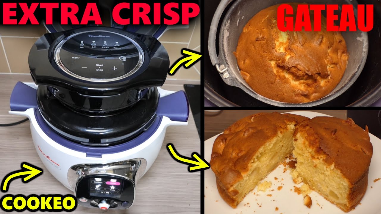 gâteau au yaourt avec Moulinex Extra Crisp Couvercle COOKEO (+ le robot pâtissier HAUSWIRT)