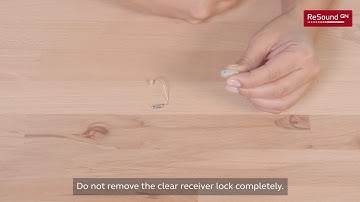 Insert and remove SureFit 2C receivers in rechargeable RIE hearing aids