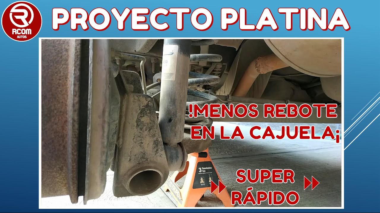 COMO CAMBIAR LOS AMORTIGUADORES TRASEROS DE UN NISSAN PLATINA O RENAULT CLIO.