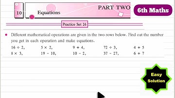 6th Std Maths Practice Set 26 Chapter 10 Equations | MH BOARD | Hindi Explanation