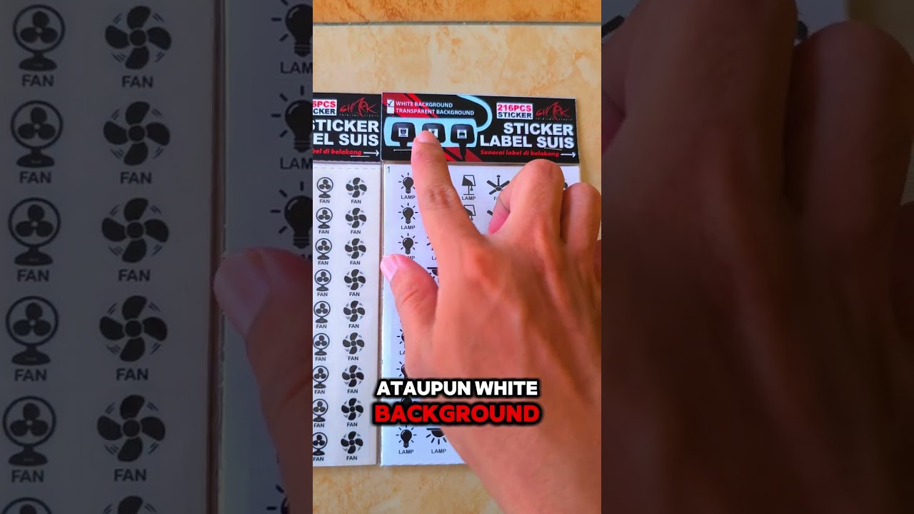 Sticker Label Suis Elektrik Pelbagai Jenis