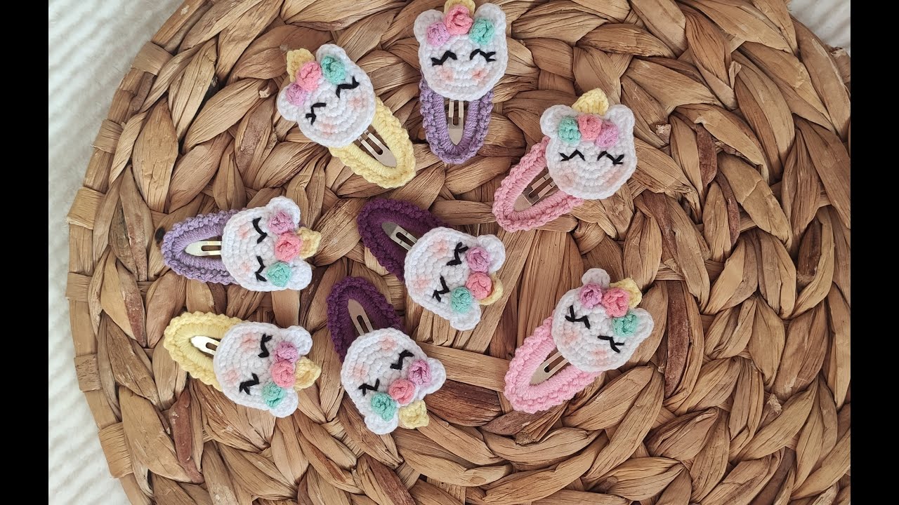 Örgü Unicorn Çıt Çıt Toka Yapımı / Knitted Unıcorn Buckle Made / DIY / crochet /örgü toka yapımı