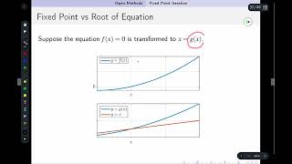 Locating Roots 8 Fixed Point Iteration 1