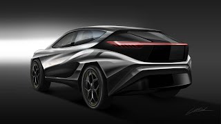 JUST SKETCHING!!#4  Car Sketching & Automotive Rendering in Photoshop