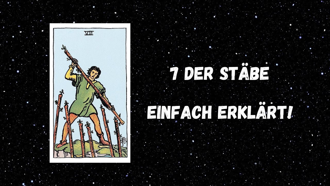 7 der Stäbe - Einfach erklärt | Symbolik und Bedeutung | #tarotberlin #tarot #tarotkarten