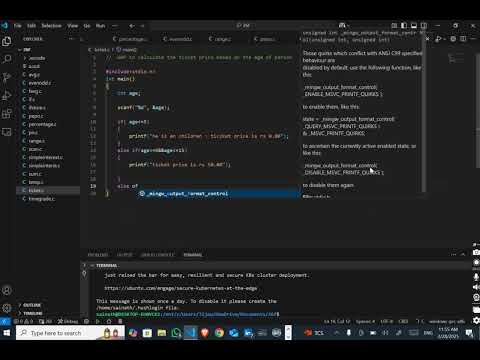How to Calculate Ticket Price Based on Age - C tutorial
