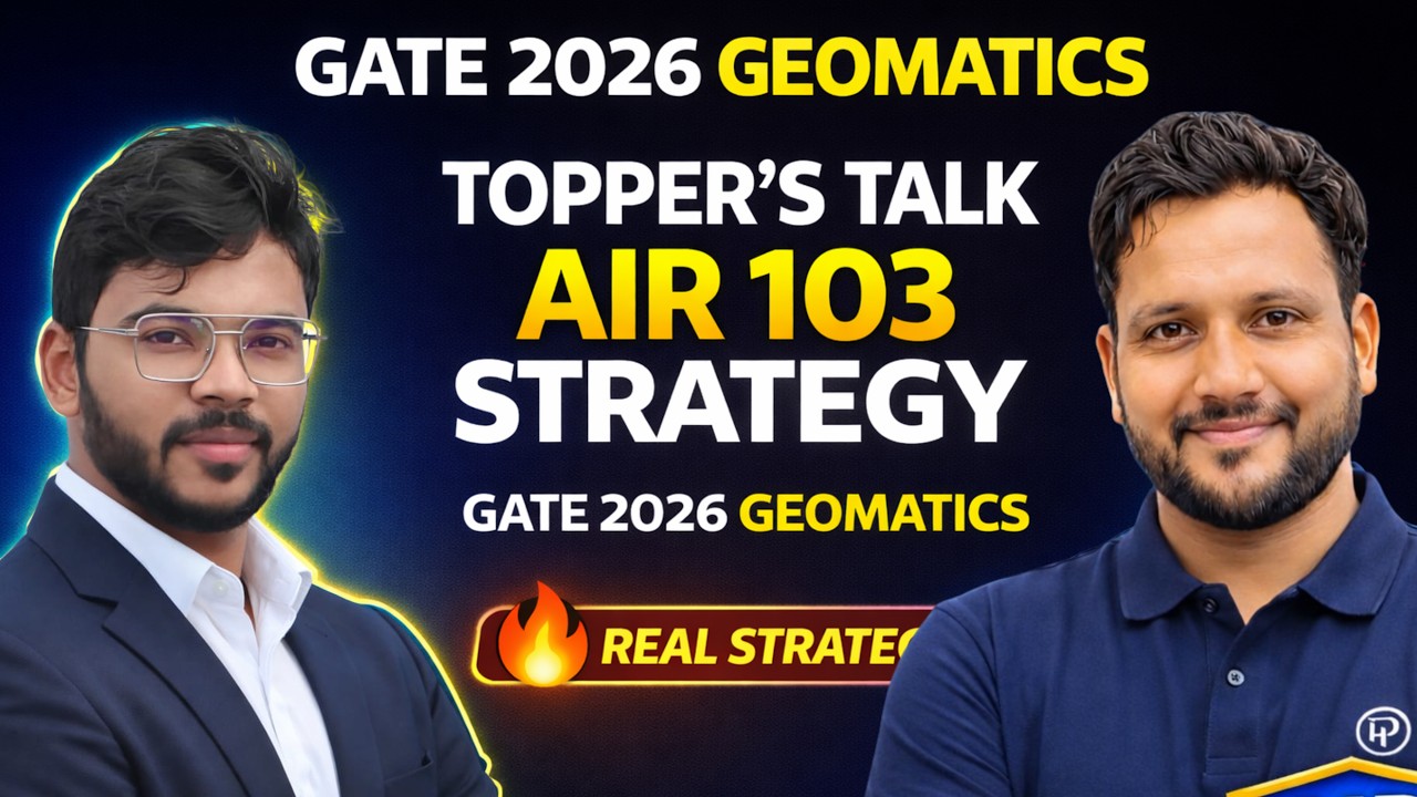 GATE 2026 Geomatics AIR 103 Strategy | Topper’s Real Study Plan
