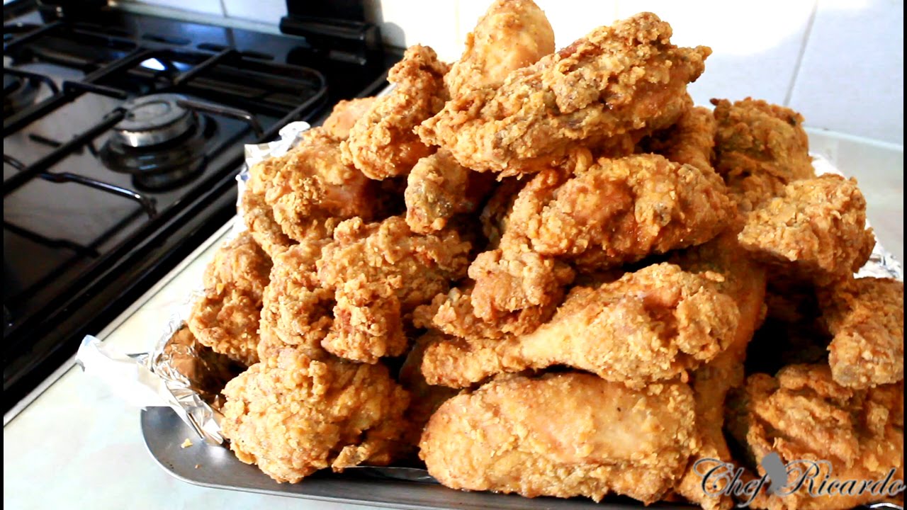 Fried Chicken Request For A Large Portion To Fried (Jamaican Way) | Recipes By Chef Ricardo | Chef Ricardo Cooking