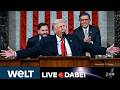 LAGE DER NATION: Orden, Opfer und viel Eigenlob ‒ US-Präsident Trump hält visionslose Rede | LIVE