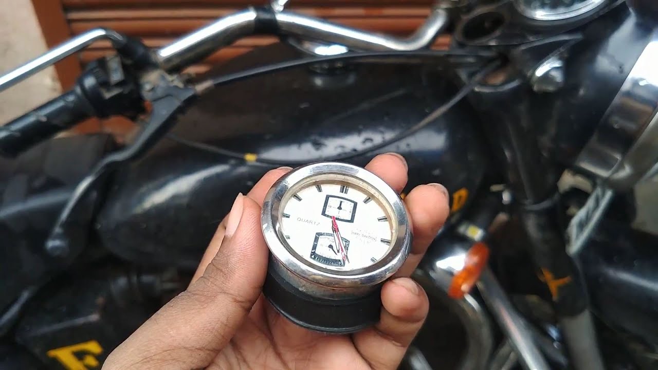 I made watch for my Royal Enfield Bullet Installation of the watch