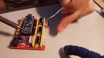 Soldering arduino nano pins on grbl board